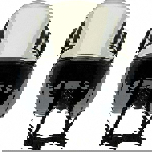 Hard Hat Visor: Polycarbonate, Gray