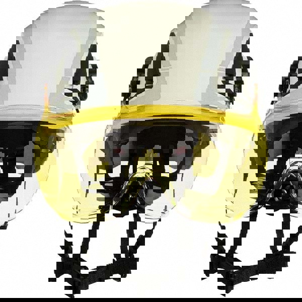 Hard Hat Visor: Polycarbonate, Amber