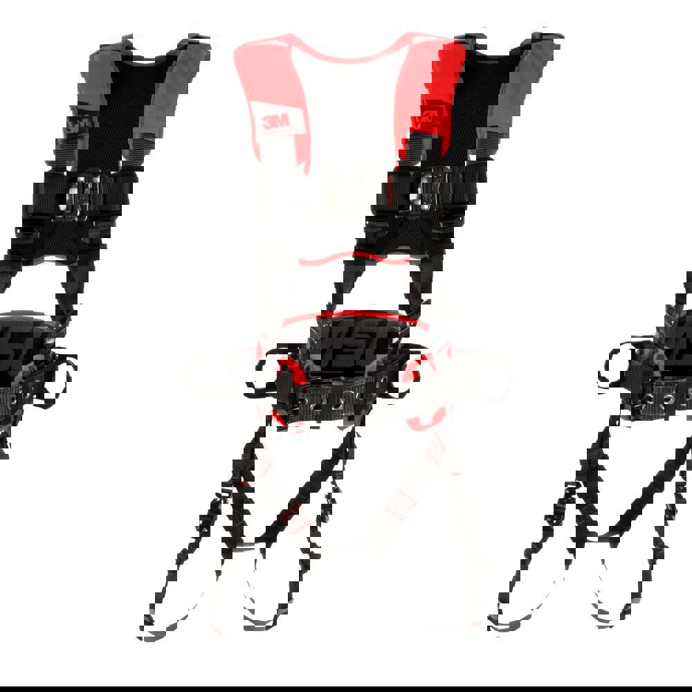 Fall Protection Harnesses: 420 Lb, Construction Style, Size Medium & Large, For Positioning, Polyester, Back & Side