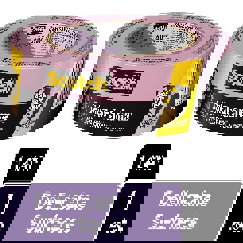 Masking & Painters Tape; Tape Type: Painter's ; Tape Material: Paper ; Length (Meters): 54.8 ; Thickness (mil): 6.188 ; Color: Purple ; Series: 2080-36EC