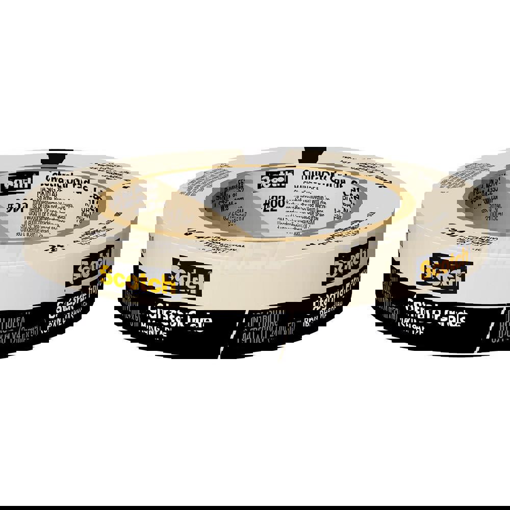 Masking Tape: 24 mm Wide, 60.1 yd Long, Tan