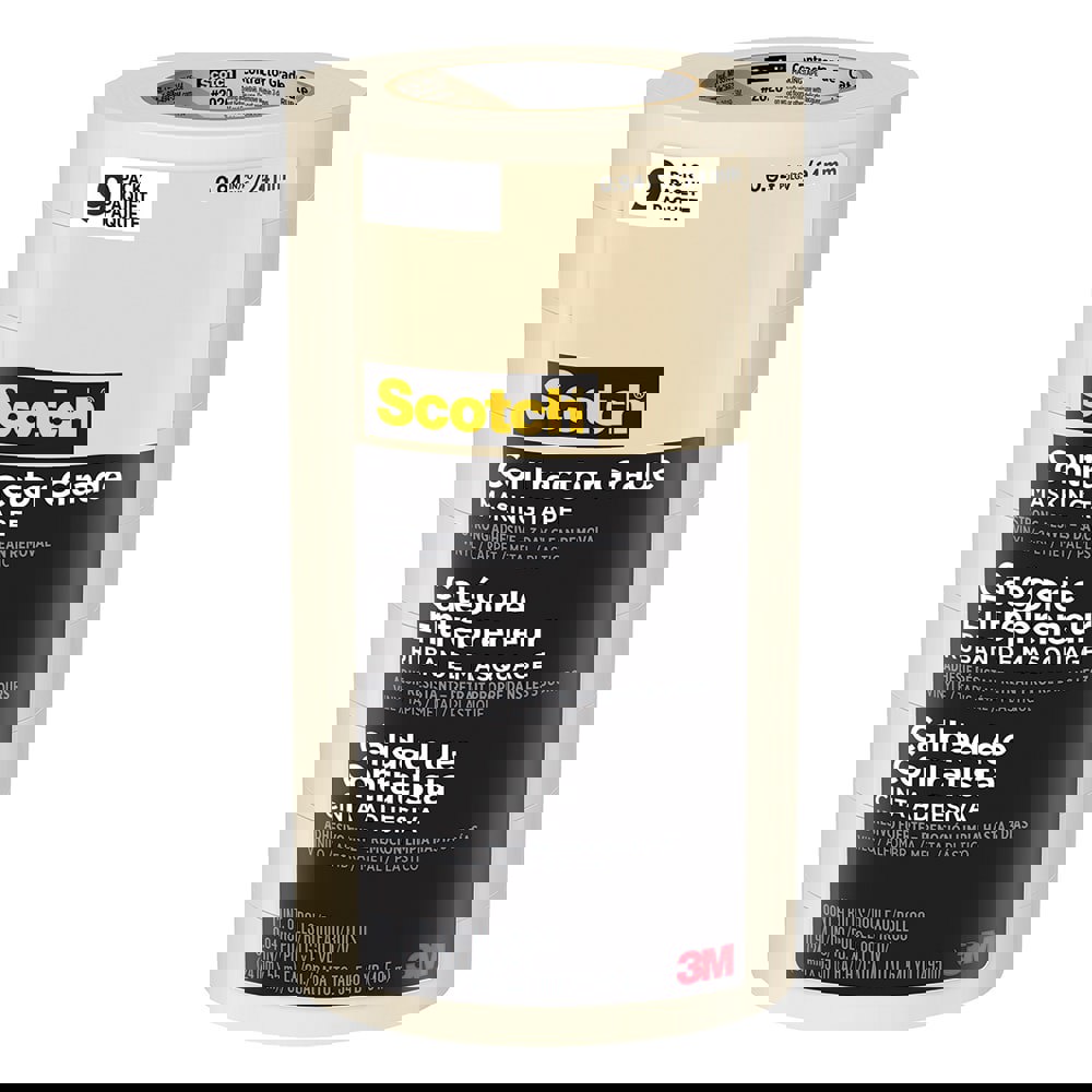 Masking Tape: 24 mm Wide, 55 m Long, Tan