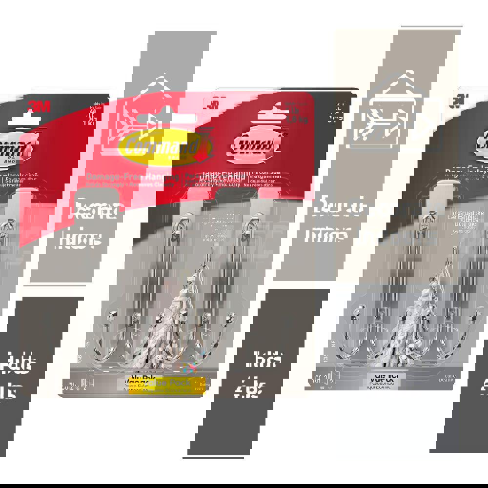 Storage Hook: Adhesive Back Mount, 1.6