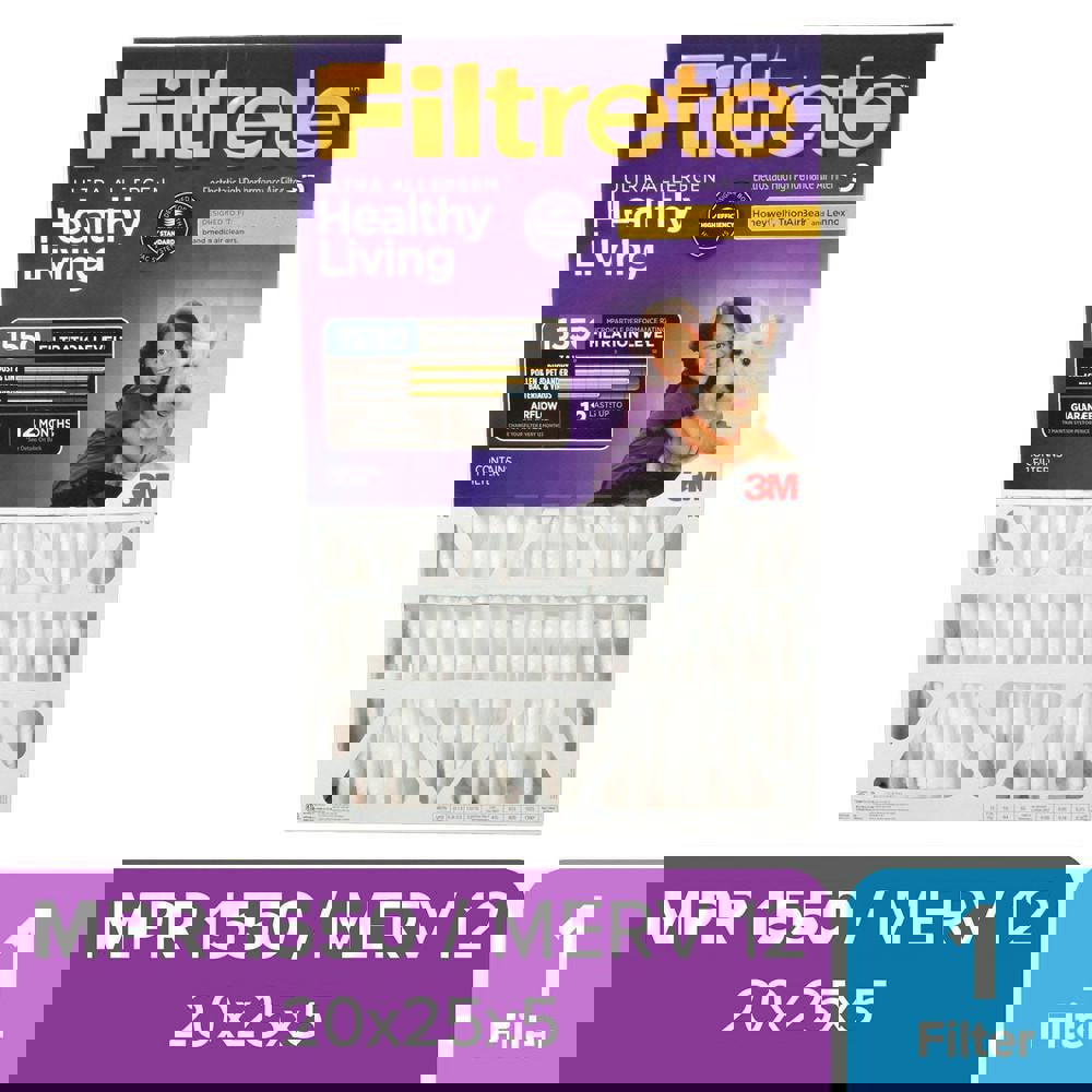 Pleated Air Filter: 20 x 25 x 1