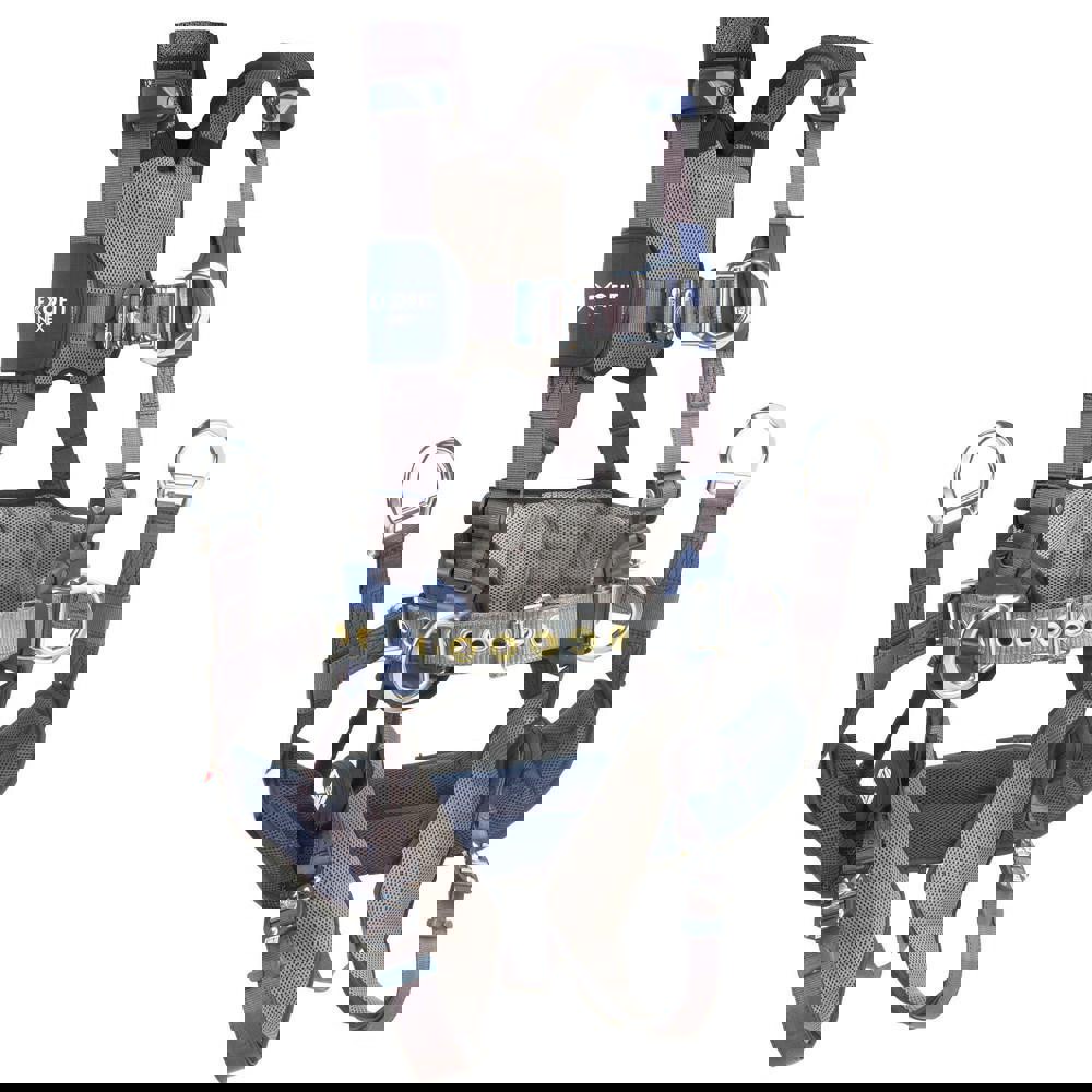 Fall Protection Harnesses: 420 Lb, Tower Climbers Style, Size Small, For Climbing, Polyester, Back Front & Side