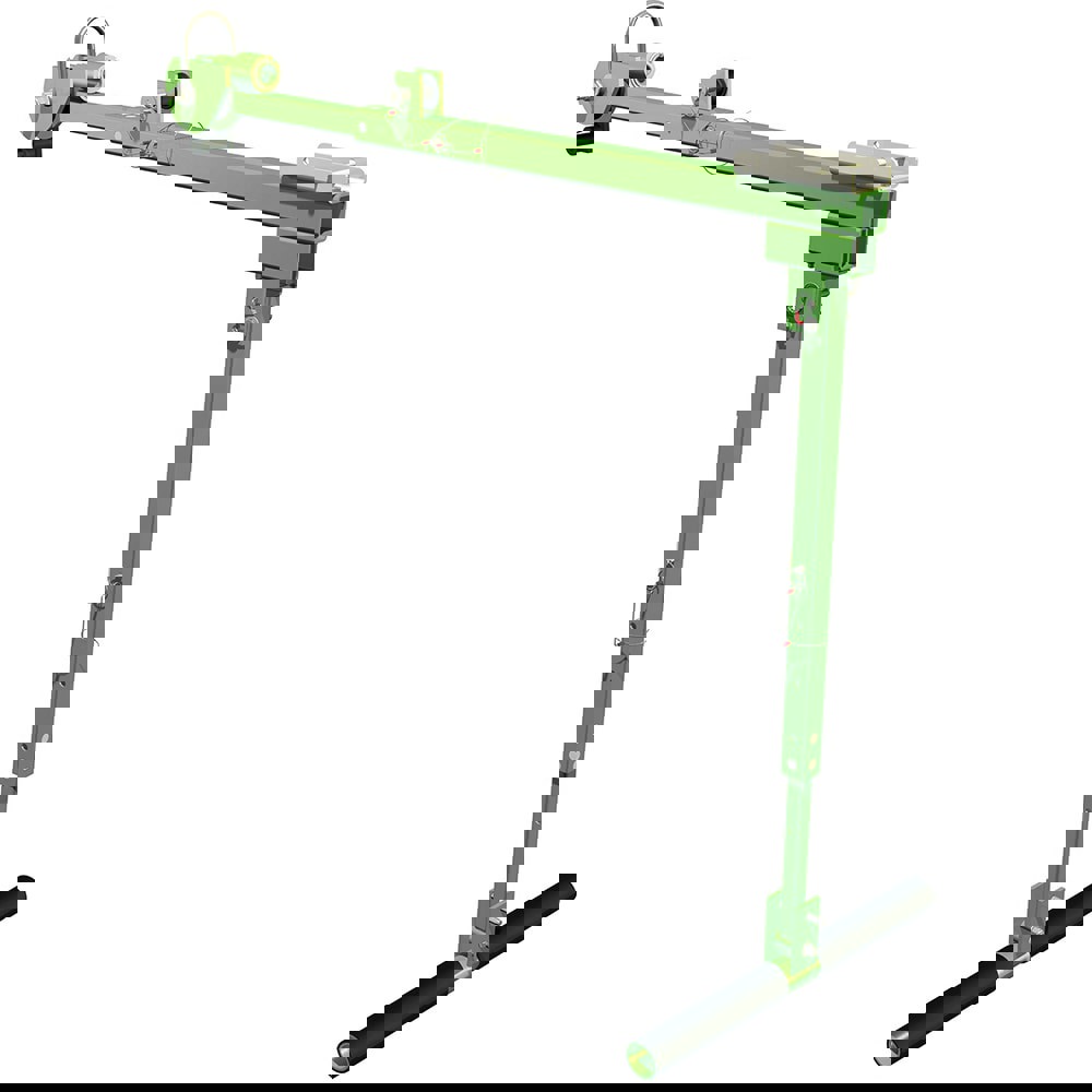 Confined Space Entry & Retrieval Bases & Booms; Type: Confined Space System; Ladder Safety System ; Color: Green ; Includes: 4-7 Ft Extendable Pole Hoist; 360 Degree Swivel-Head Rotation ; UNSPSC Code: 24141500