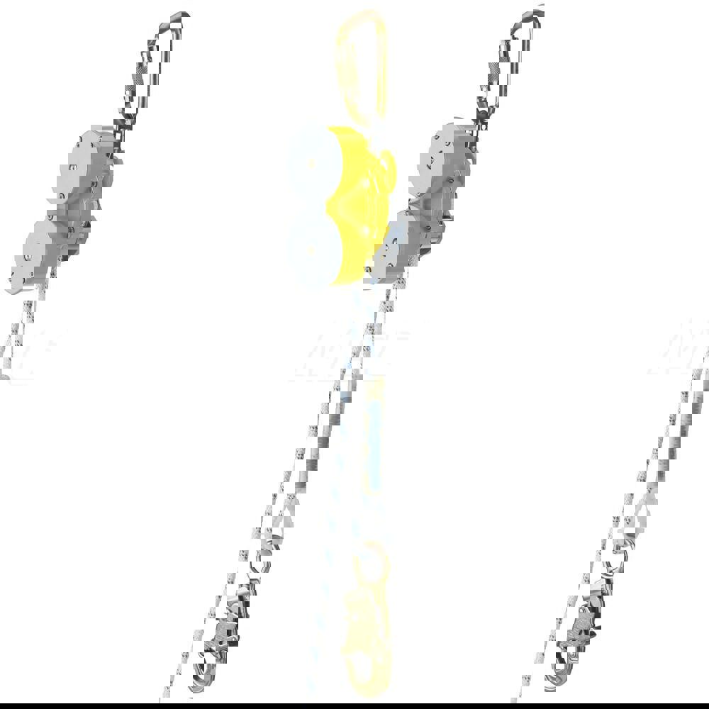 Confined Space Entry & Retrieval Winches; Winch Power Type: Hydraulic; Manual ; Material: Aluminum ; Maximum Load Capacity: 620.00 ; Installation Type: Portable ; Cable Length: 100.000 ; Color: Yellow