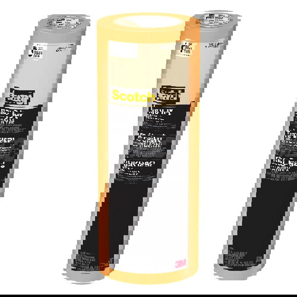 Masking Tape: 48 mm Wide, 60.1 yd Long, Orange