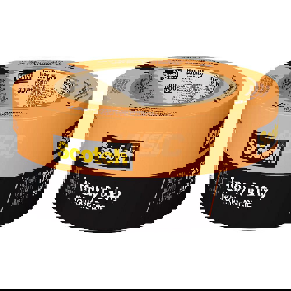 Masking Tape: 48 mm Wide, 60.1 yd Long, Orange