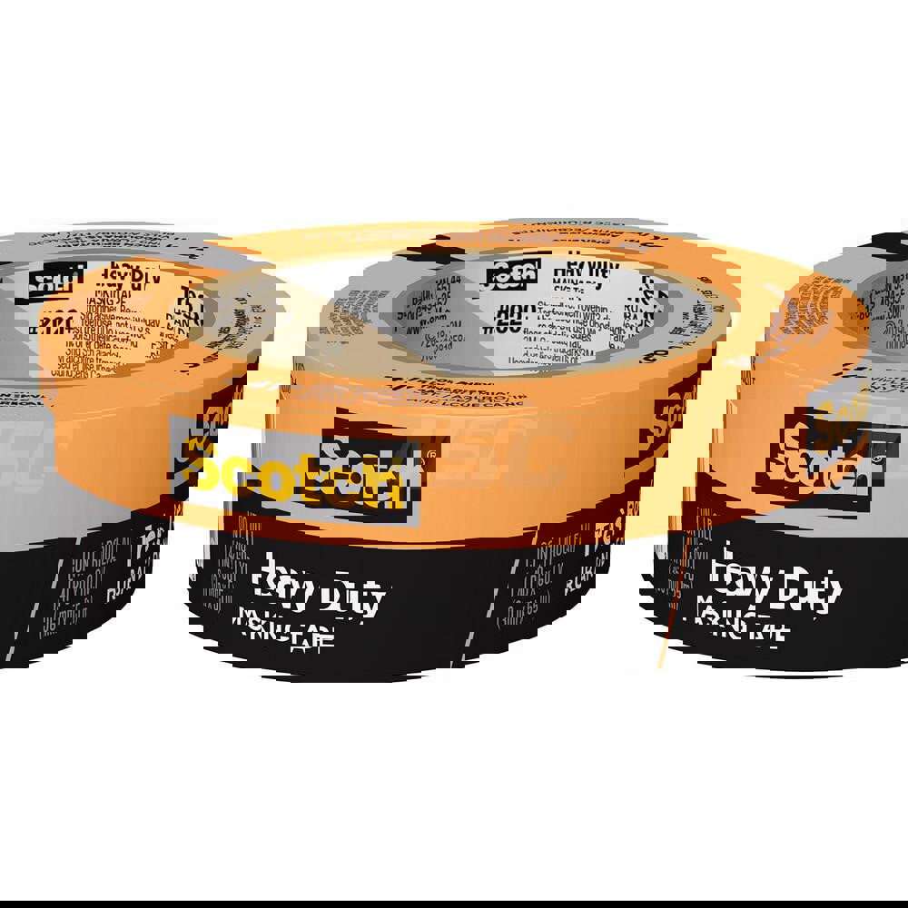 Masking Tape: 36 mm Wide, 60.1 yd Long, Orange