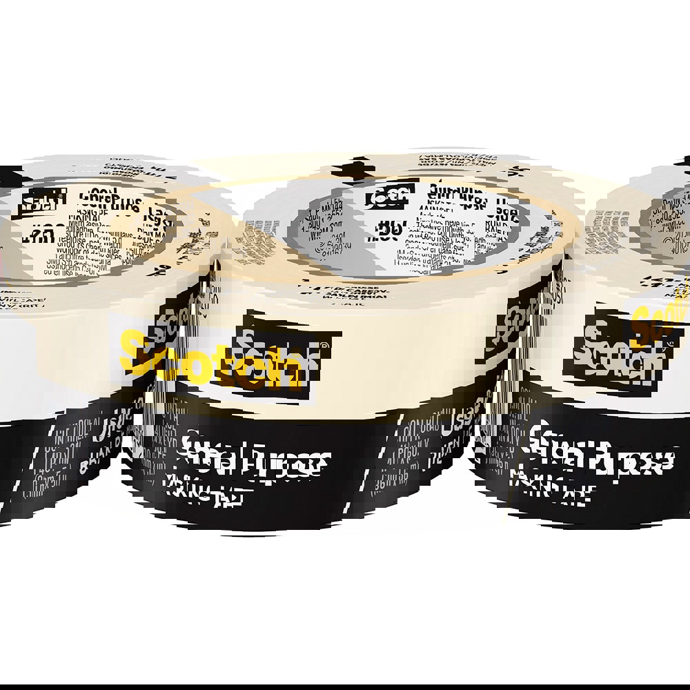 Masking Tape: 36 mm Wide, 55 m Long, 5 mil Thick, Tan