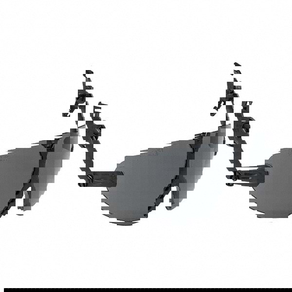 Safety Glass: Anti-Fog, Polycarbonate, Gray Lenses, Frameless