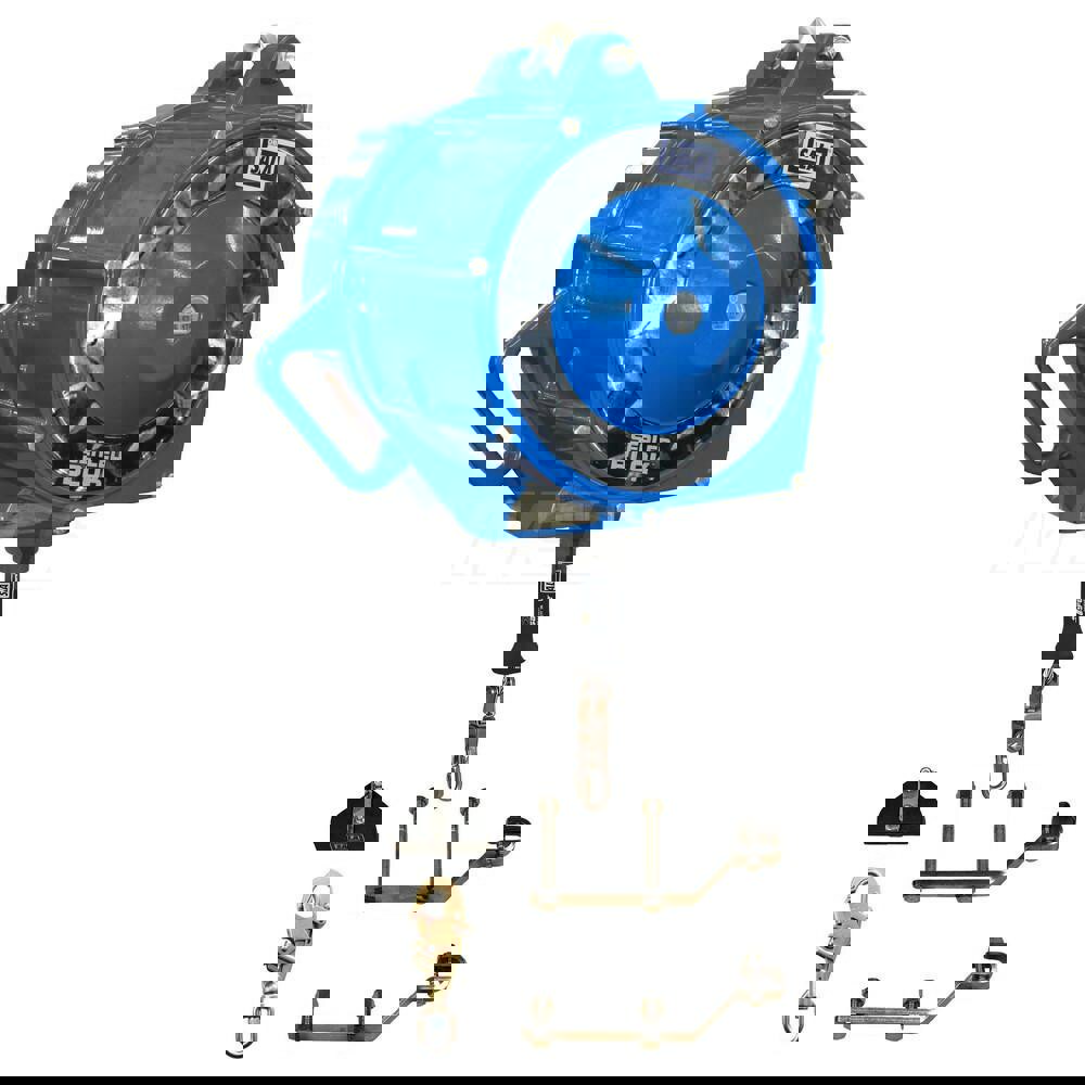 Confined Space Entry & Retrieval Winches; Winch Power Type: Hydraulic; Manual ; Material: Stainless Steel ; Maximum Load Capacity: 310.00 ; Installation Type: Portable ; Cable Length: 200.000 ; Color: Blue