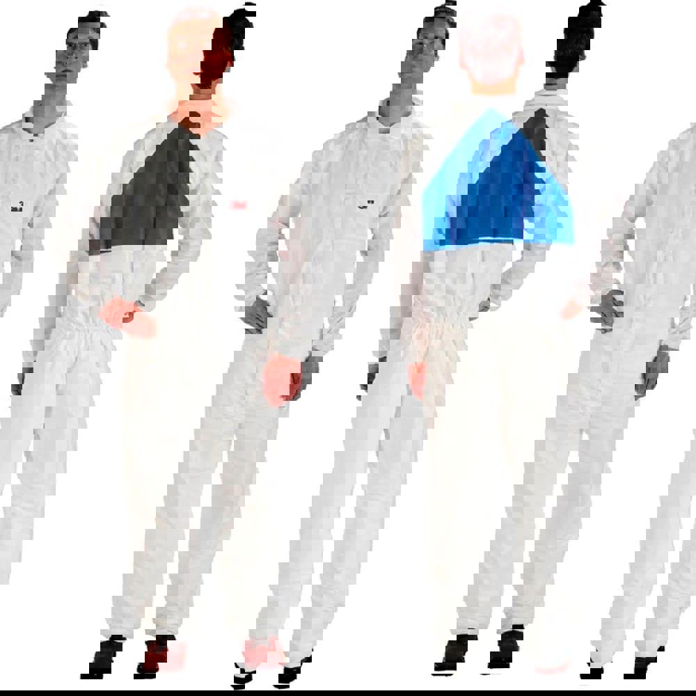 Disposable Coveralls: Size 2X-Large, 10.38 oz, SMS, Zipper Closure