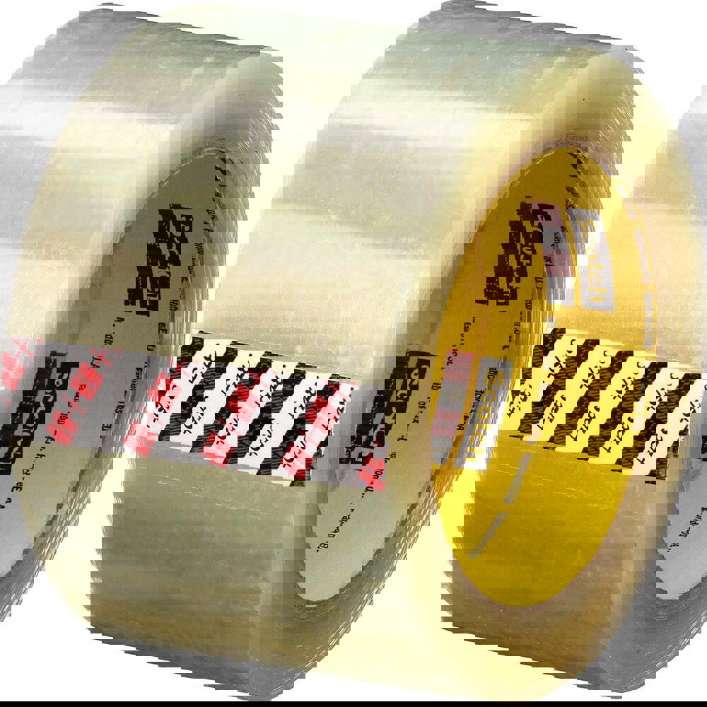 Packing Tape: Clear, Synthetic Rubber Adhesive