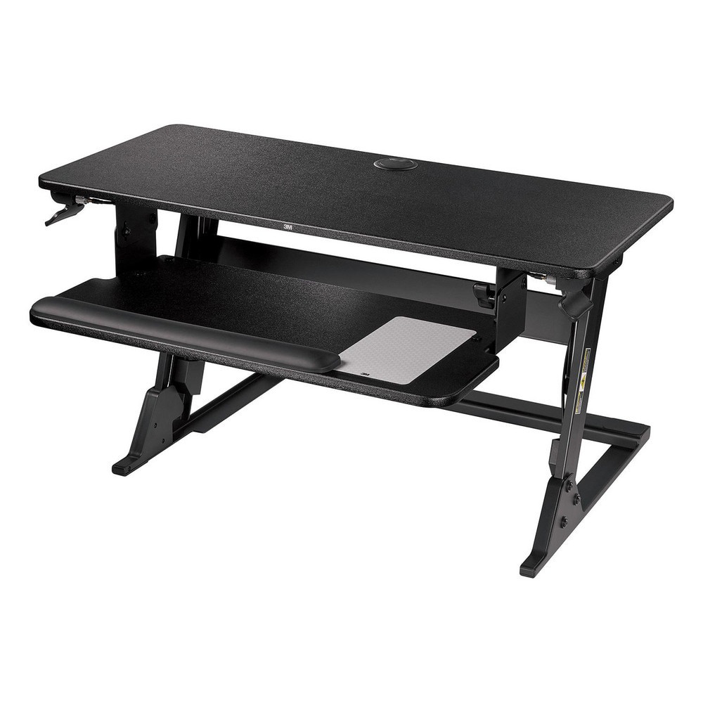 Office Desks; Desk Type: Sit/Stand ; Type: Stand Up ; Color: Black ; Top Material: MDF ; Center Drawer: No ; Width (Inch): 35-2/5in