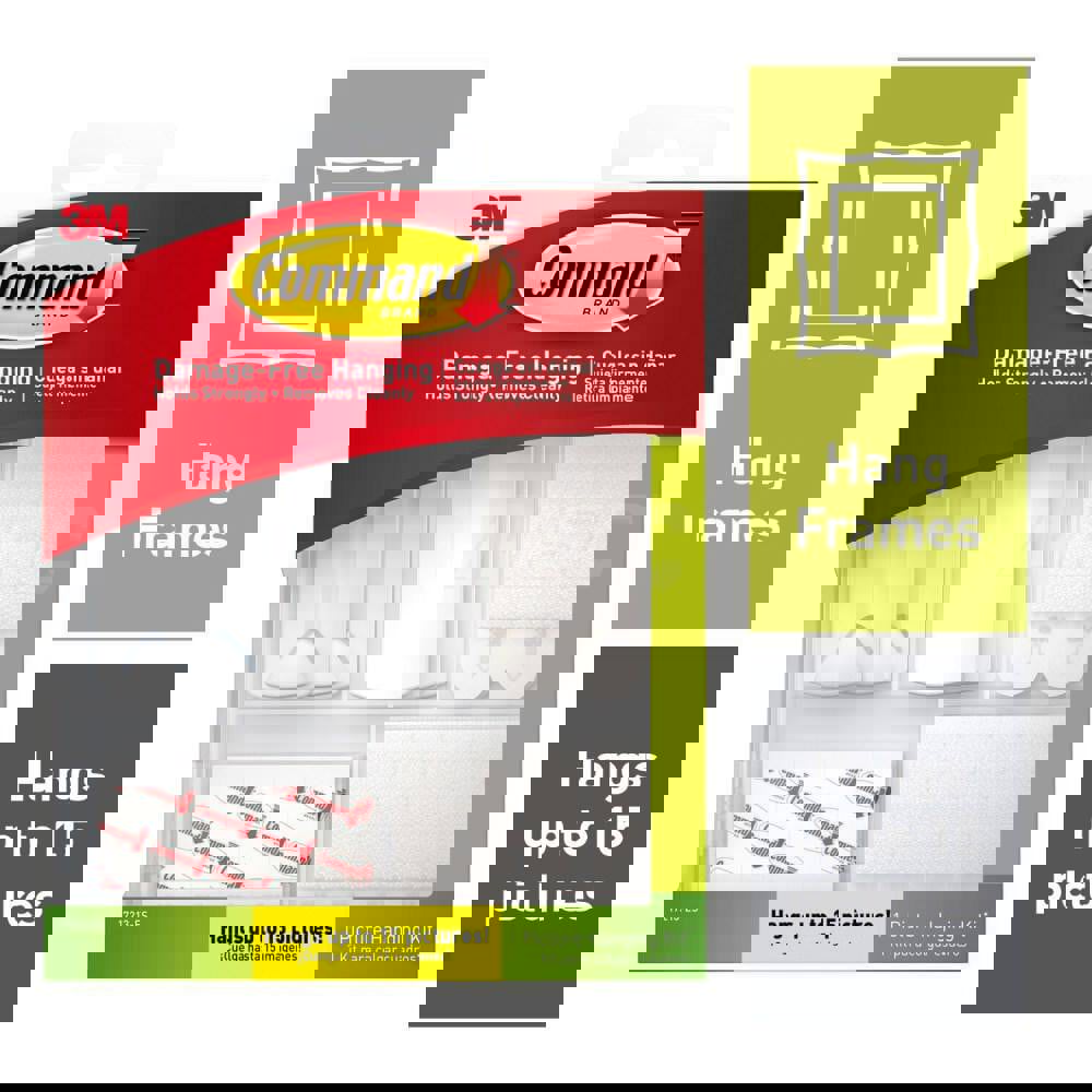 Storage Hook: Adhesive Back Mount, 16 lb Load Capacity, Plastic & Foam