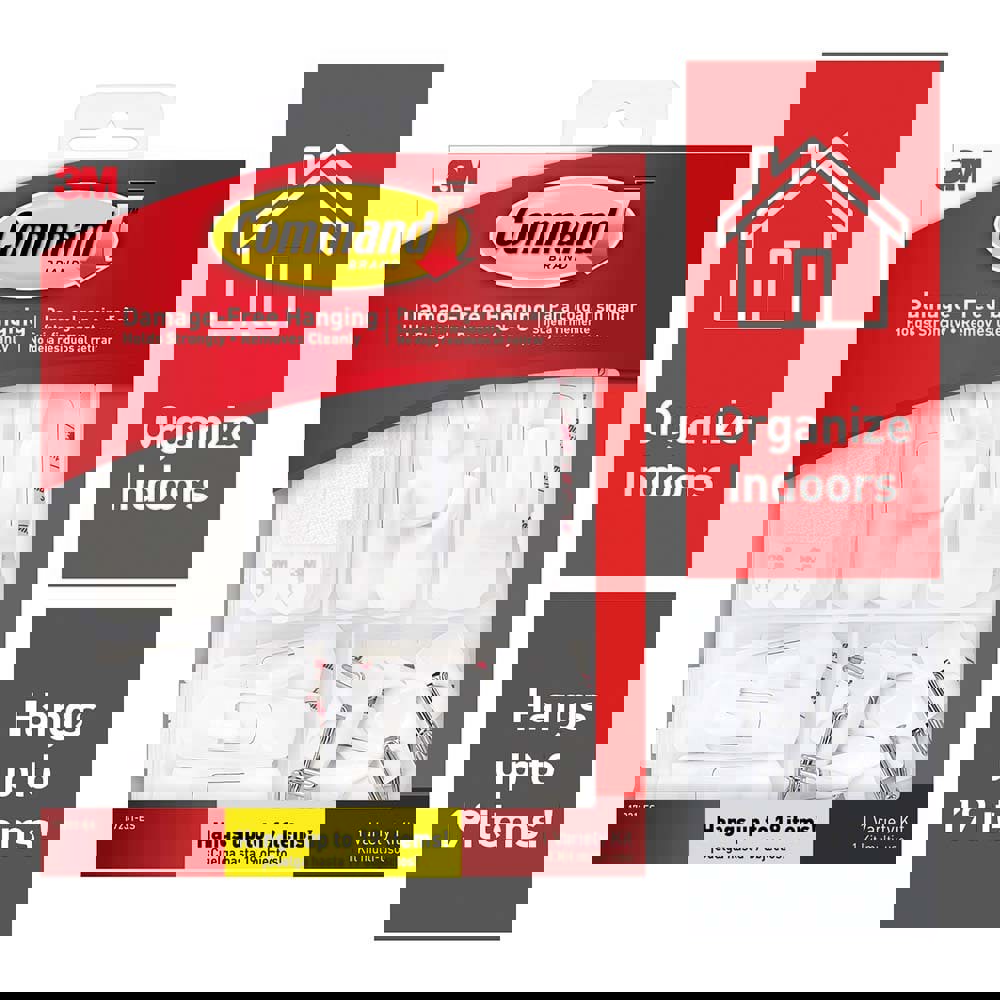 Storage Hook: 3 lb Load Capacity, Plastic