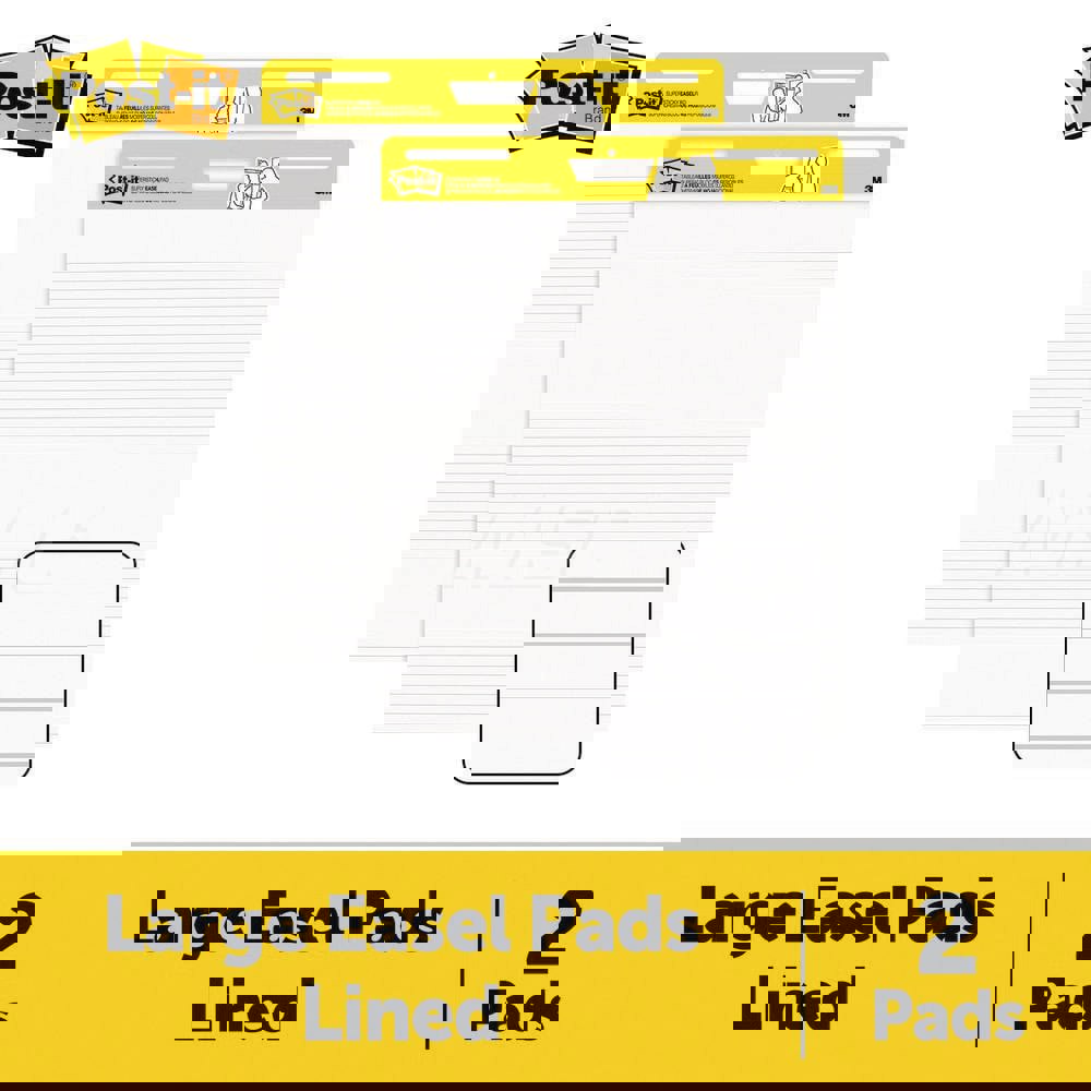 Easel Pads & Accessories; Display/Marking Boards Accessory Type: Easel Pads; For Use With: Easel Stands; Detailed Product Description: Post-it Super Sticky Easel Pad Lined 561WL VAD 2PK, 25 in x 30 in (63.5 cm x 76.2 cm), 30 Sheets-Pad, 2 Pads; Width (Inc