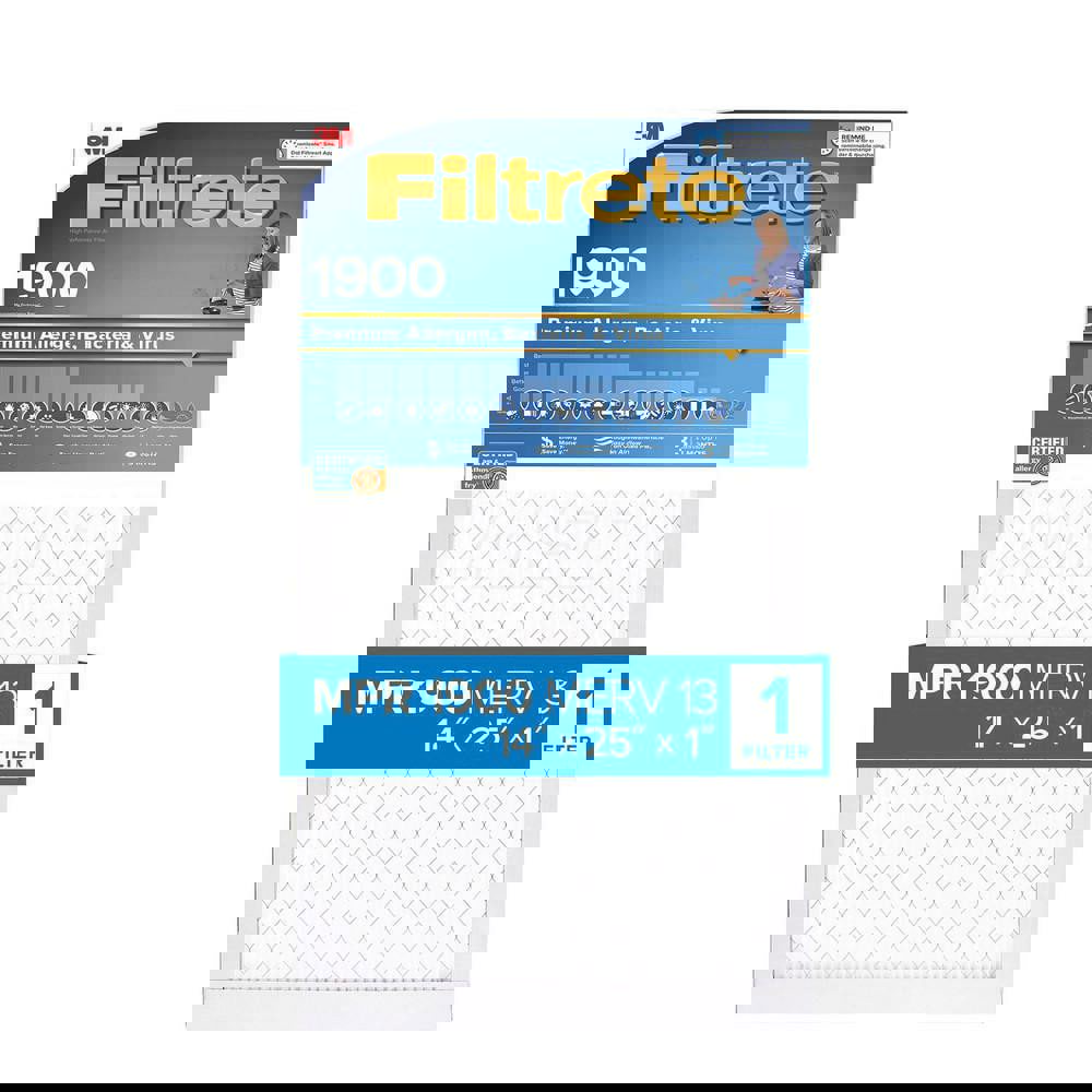 Pleated Air Filter: 14 x 25 x 1