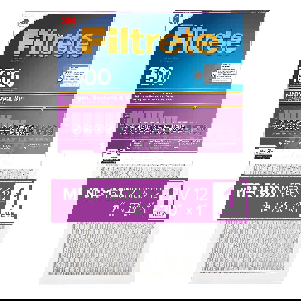 Pleated Air Filter: 14 x 20 x 1