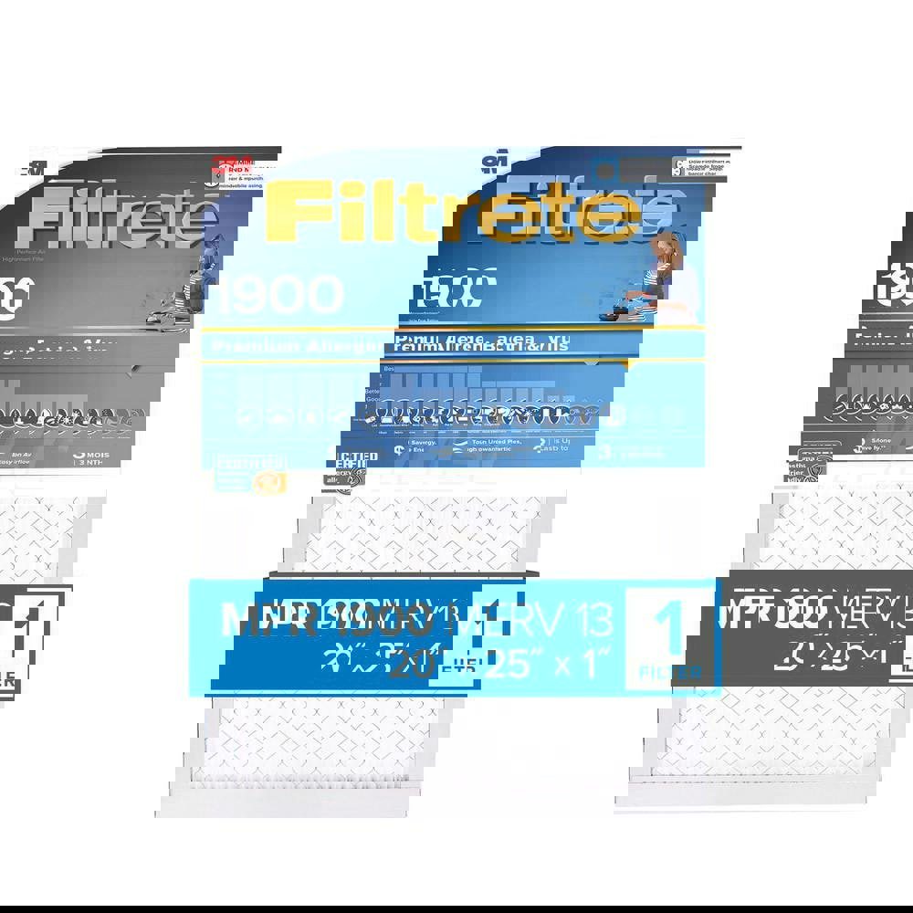 Pleated Air Filter: 20 x 25 x 1