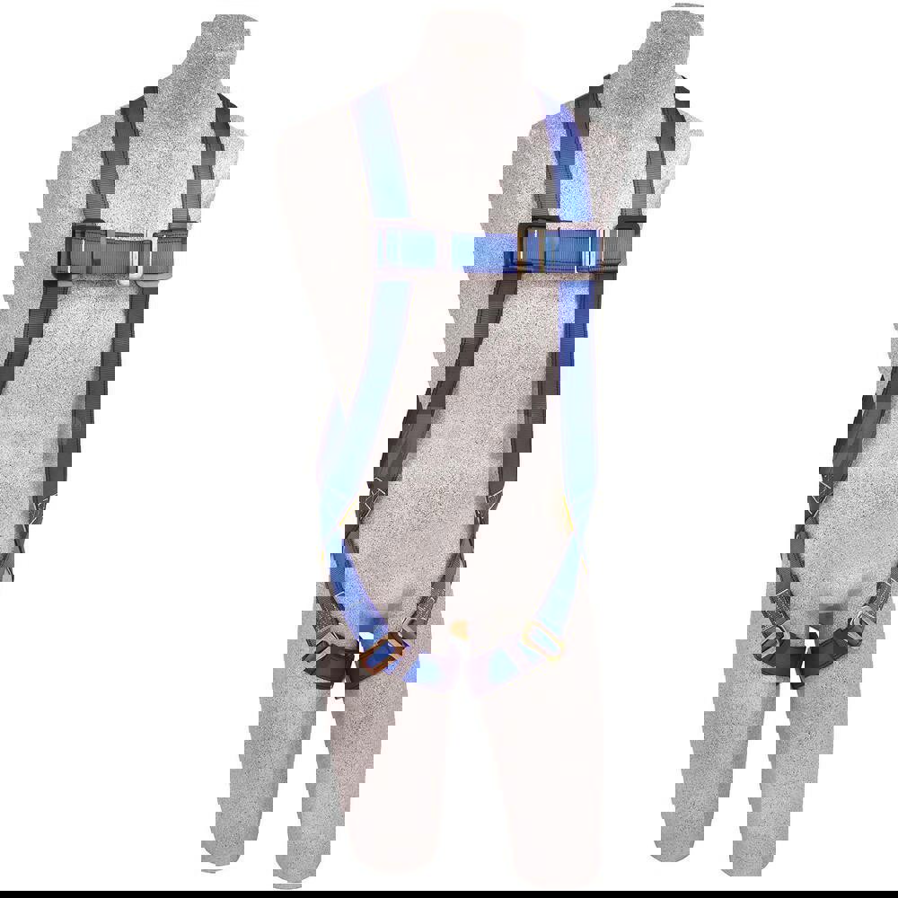 Fall Protection Harnesses: 310 Lb, Vest Style, Size Universal, For General Industry, Polyester, Back