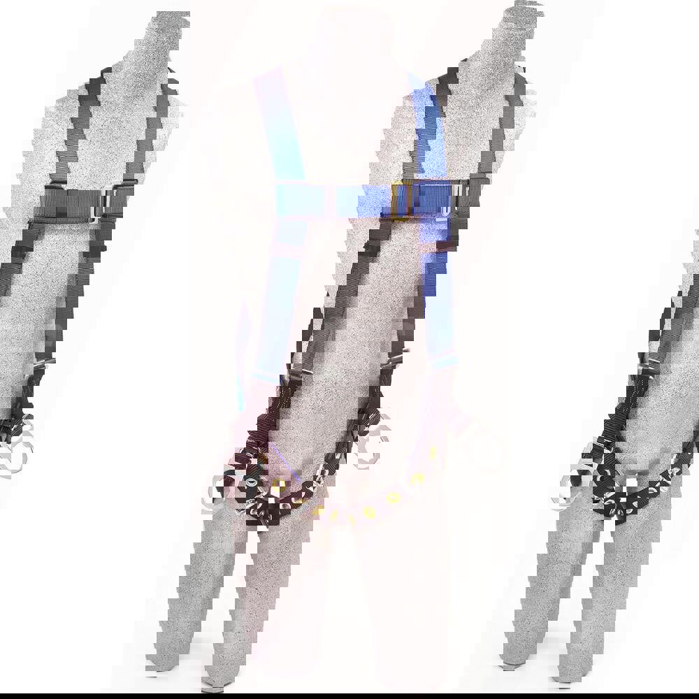 Fall Protection Harnesses: 310 Lb, Vest Style, Size Universal, For Positioning, Polyester, Back & Side