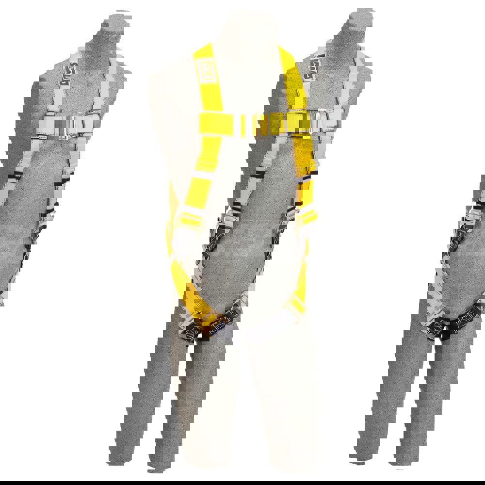 Fall Protection Harnesses: 420 Lb, Vest Style, Size Universal, For General Industry, Polyester, Back