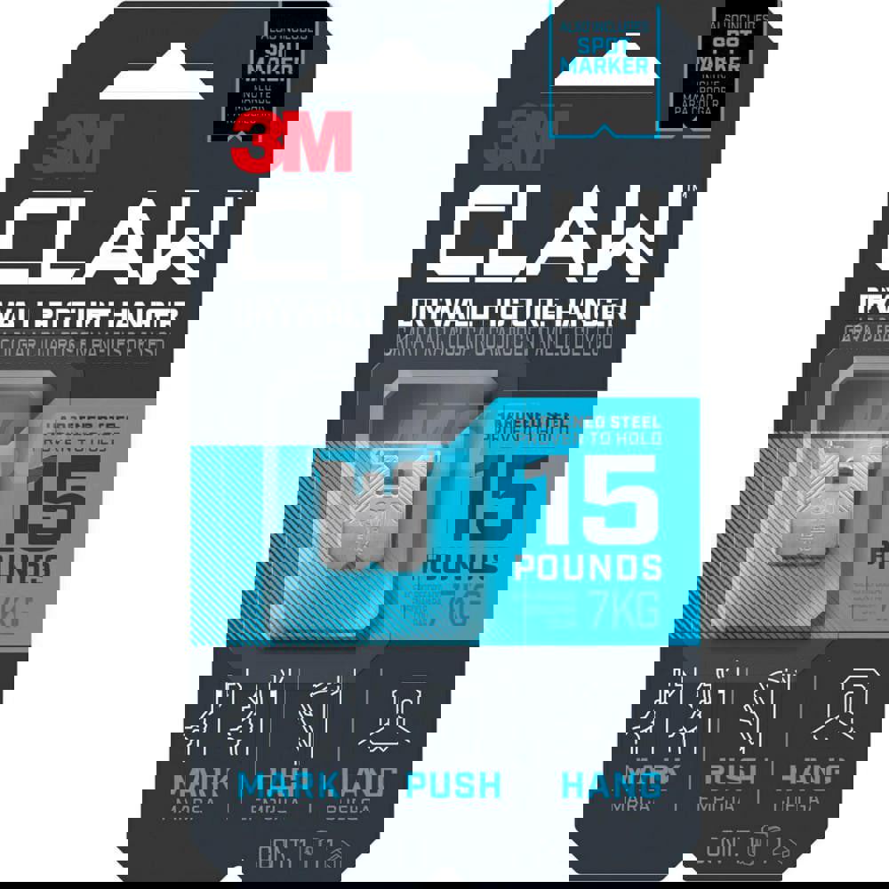 Storage Hook: 15 lb Load Capacity, Stainless Steel & Foam