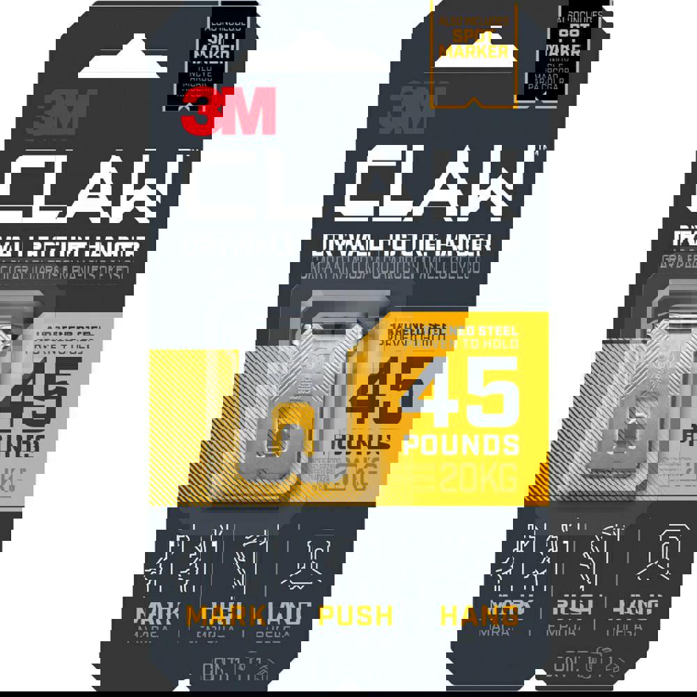 Storage Hook: 45 lb Load Capacity, Stainless Steel & Foam