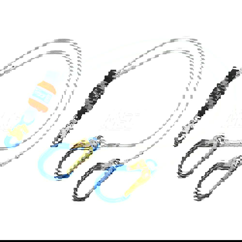 Lanyards & Lifelines; Load Capacity: 310lb; 141kg ; Lifeline Material: Galvanized Steel ; Capacity (Lb.): 310 ; End Connections: Snap Hook ; Maximum Number Of Users: 1 ; Anchorage Connection: Rebar Hook