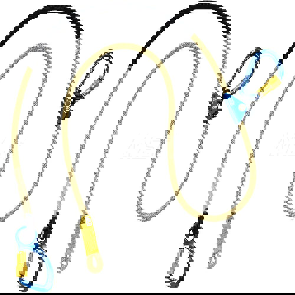 Lanyards & Lifelines; Load Capacity: 310lb; 141kg ; Lifeline Material: Polyester ; Capacity (Lb.): 310 ; End Connections: Carabiner ; Maximum Number Of Users: 1 ; Harness Connection: Carabiner