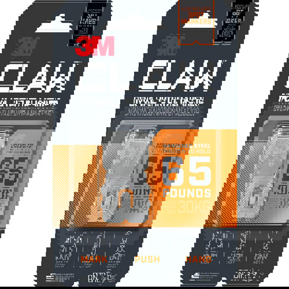 Storage Hook: 65 lb Load Capacity, Stainless Steel & Foam