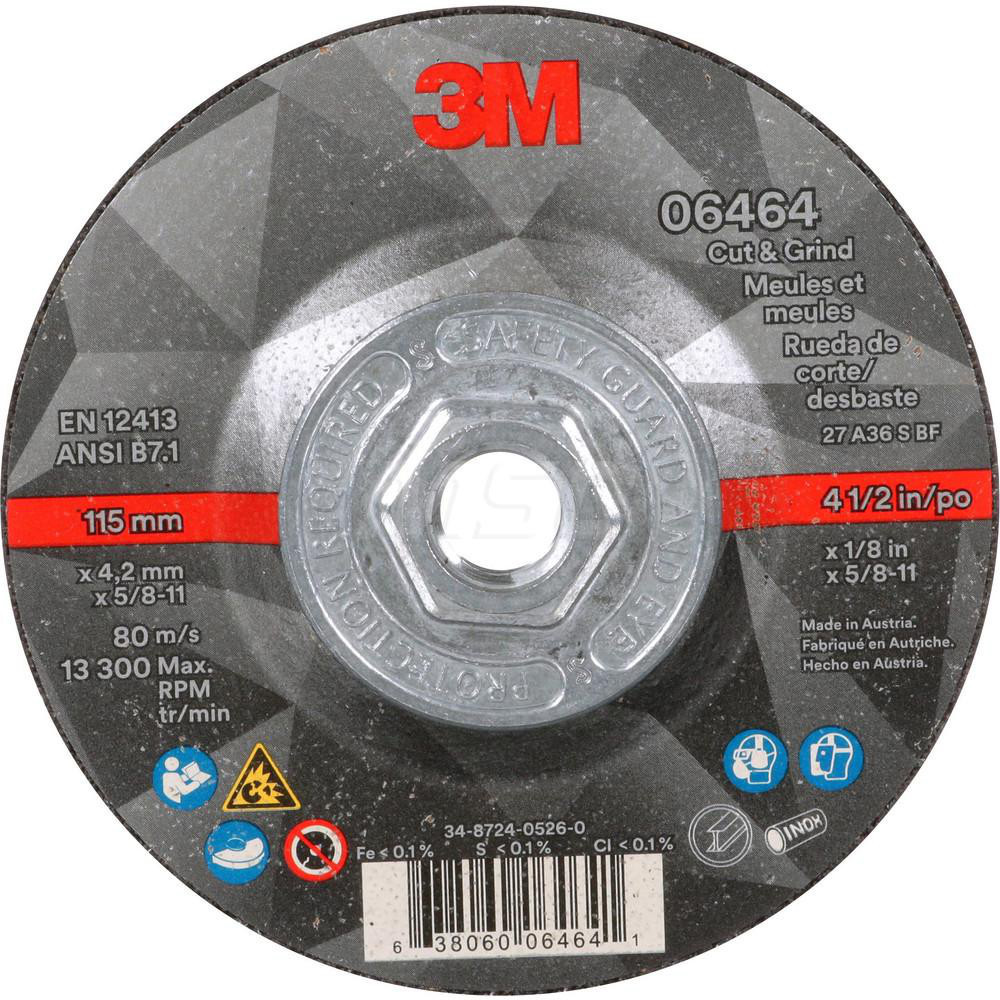 Depressed Grinding Wheel: Type 27, 4-1/2