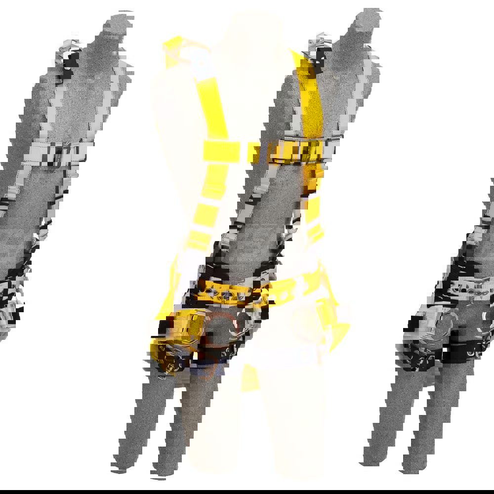 Fall Protection Harnesses: 420 Lb, Vest Style, Size X-Large, For Climbing & Positioning, Polyester, Back