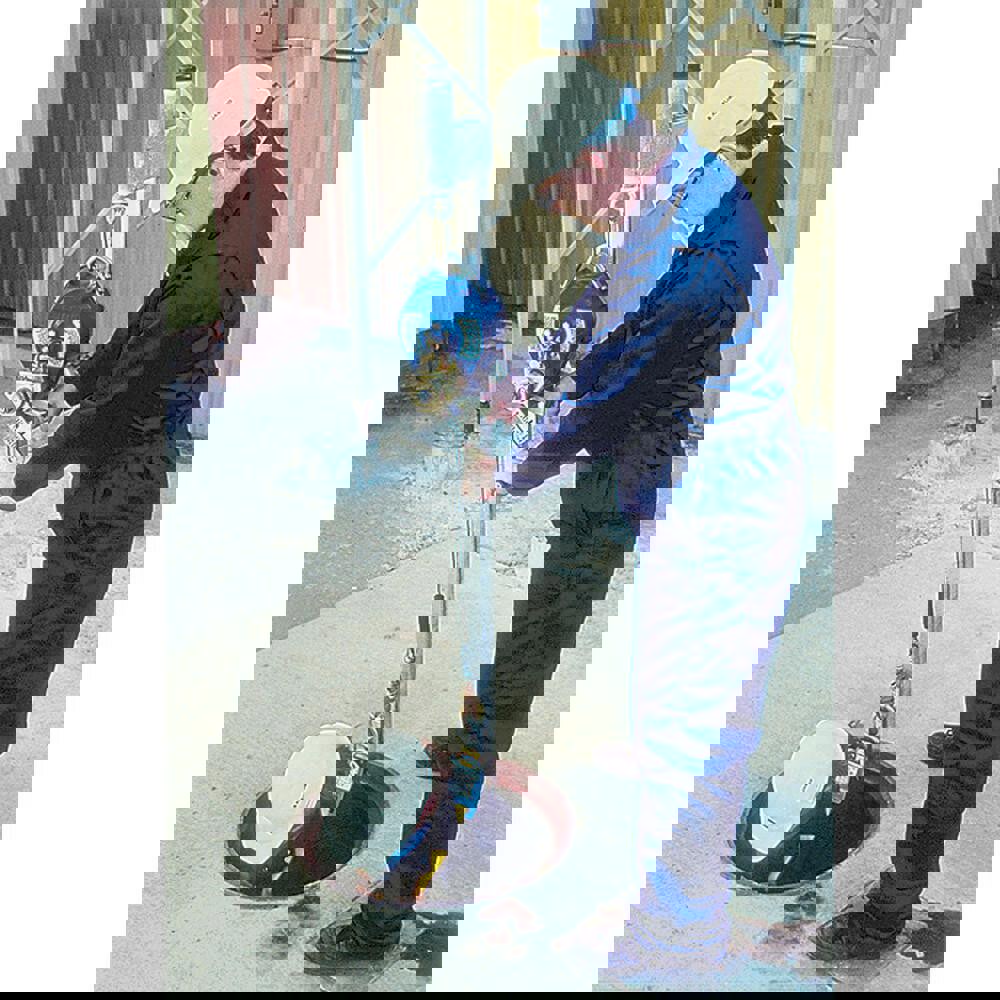 Ladder Safety Systems; System Type: Ladder Anchor Post ; Maximum Number Of Users: 1 ; Overall Length: 94.5in ; Pass-Through Type: Manual ; Hardware Material: Steel ; Standards: OSHA