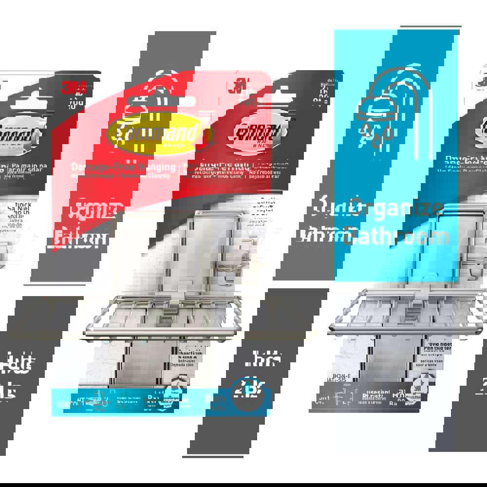 Soap Dishes; Material: Metal ; Mount Type: Adhesive ; Overall Length: 4.92 ; Overall Width: 3 ; Finish: Satin Nickel ; Overall Depth: 3.75in