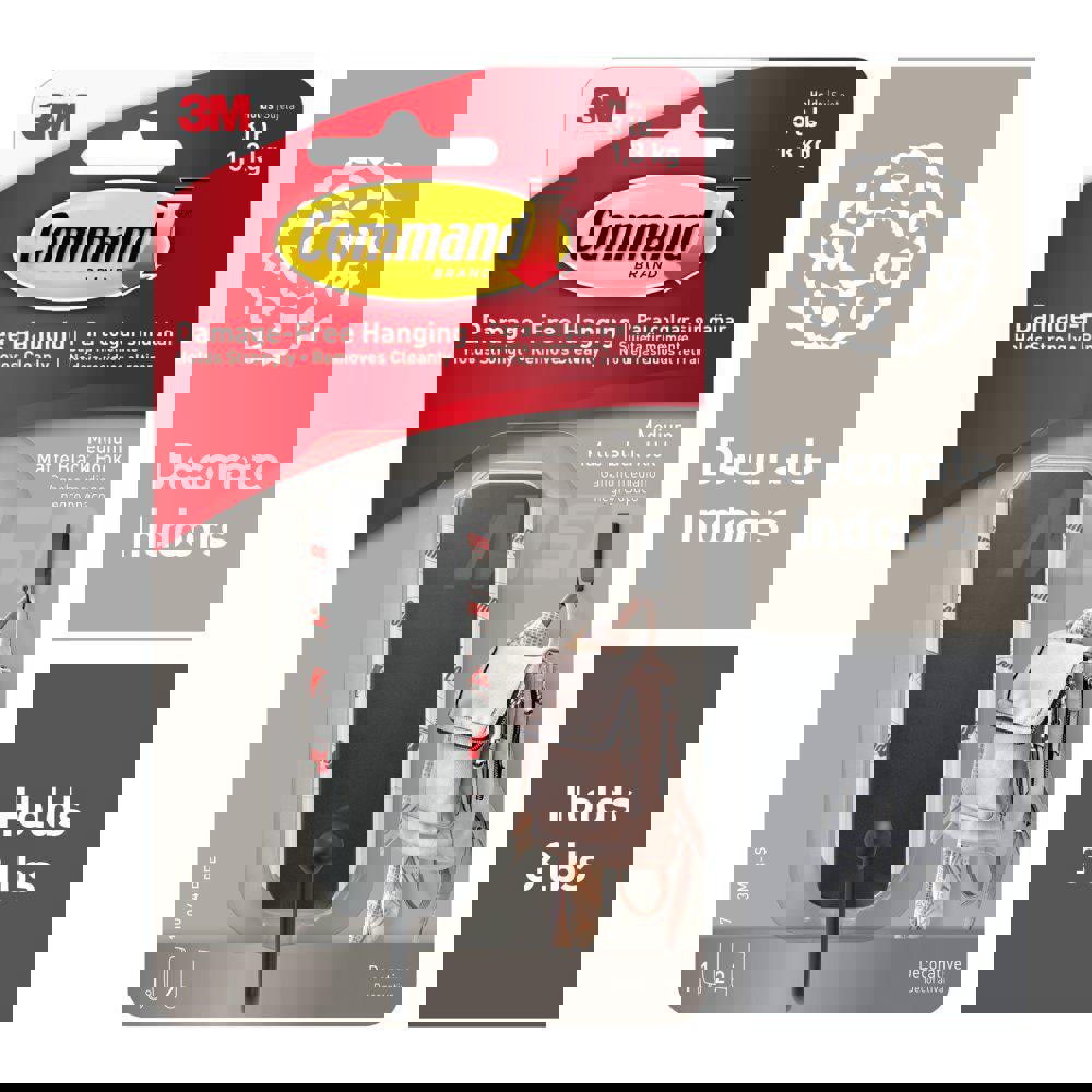 Storage Hook: Adhesive Back Mount, 1.3