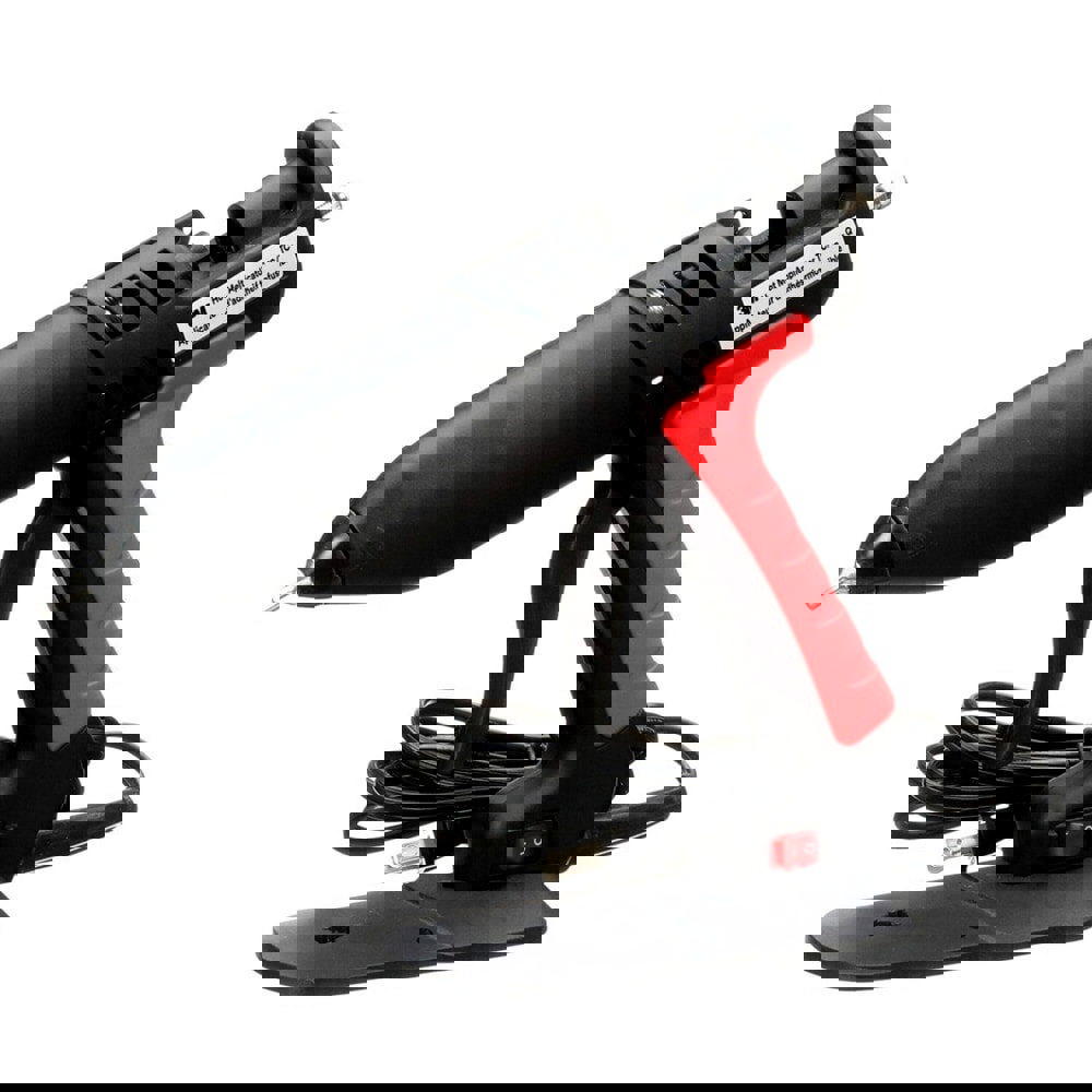 Caulk Guns & Adhesive Applicators; Frame Type: Full-Barrel ; Glue Stick Size: 5/8 x 2 in TC ; Cord Length (Feet): 10 ; Color: Red; Black ; For Use With: Glue Sticks ; Length (Inch): 9-7/8