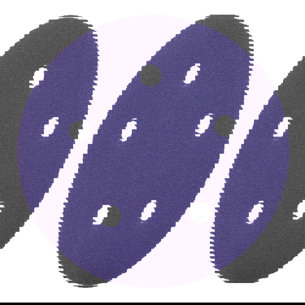 Adhesive-Backed/PSA Discs; Disc Diameter: 5 ; Grit: 320 ; Abrasive Material: Precision Shaped Ceramic ; Product Type: Disc ; Backing Material: Cloth ; Vacuum Holes Included: No