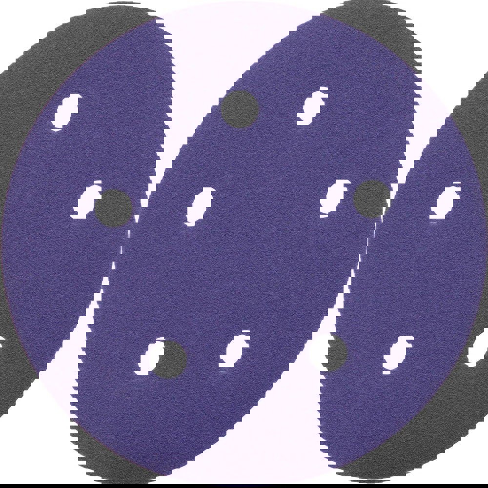 Adhesive-Backed/PSA Discs; Disc Diameter: 5 ; Grit: 40 ; Abrasive Material: Precision Shaped Ceramic ; Product Type: Disc ; Backing Material: Cloth ; Vacuum Holes Included: No