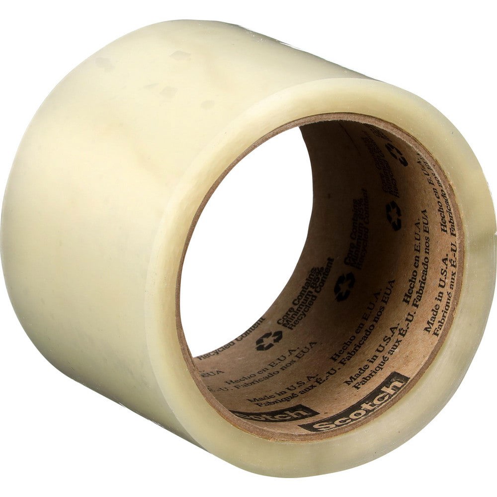 Box Sealing & Label Protection Tape; Tape Number: 371+ ; Thickness (mil): 1.2 ; Length: 100 ; Width (Inch): 3 ; Color: Transparent ; Adhesive Type: Hot Melt