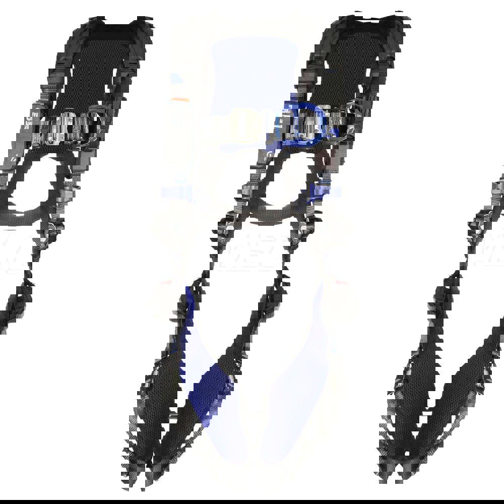 Fall Protection Harnesses: 420 Lb, Vest Style, Size X-Large, For Climbing, Back & Front