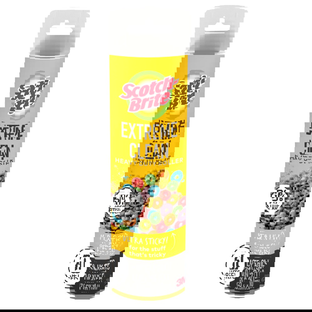 Scotch-Brite Extreme Clean Large Surface Lint Roller Refill 830LSRS-60, 8 in x 29.8 ft