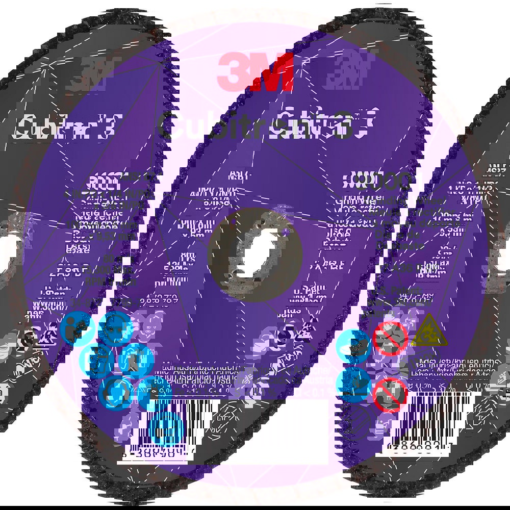 Depressed-Center Wheels; Wheel Diameter (Inch): 4 ; Wheel Thickness (Inch): 1/4 ; Hole Size: 3/8 (Inch); Wheel Type: Type 27 ; Abrasive Material: Precision Shaped Ceramic ; Grit: 36