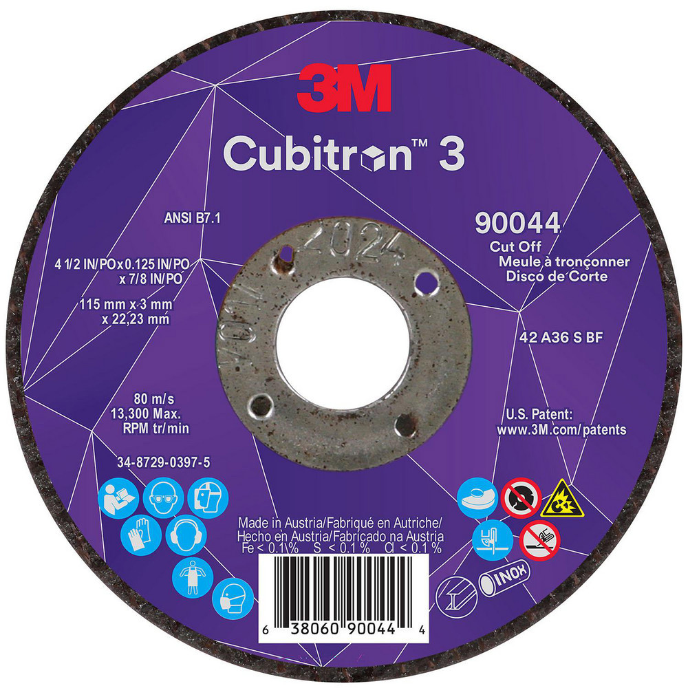 Depressed-Center Wheels; Wheel Diameter (Inch): 4-1/2 ; Wheel Thickness (Inch): 1/8 ; Hole Size: 7/8 (Inch); Wheel Type: Type 27 ; Abrasive Material: Precision Shaped Ceramic ; Grit: 36