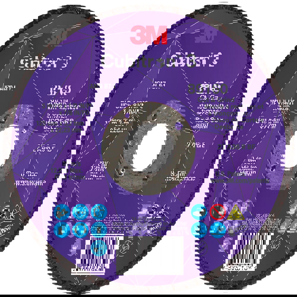 Depressed-Center Wheels; Wheel Diameter (Inch): 5 ; Wheel Thickness (Inch): 1/8 ; Hole Size: 7/8 (Inch); Wheel Type: Type 27 ; Abrasive Material: Precision Shaped Ceramic ; Grit: 36