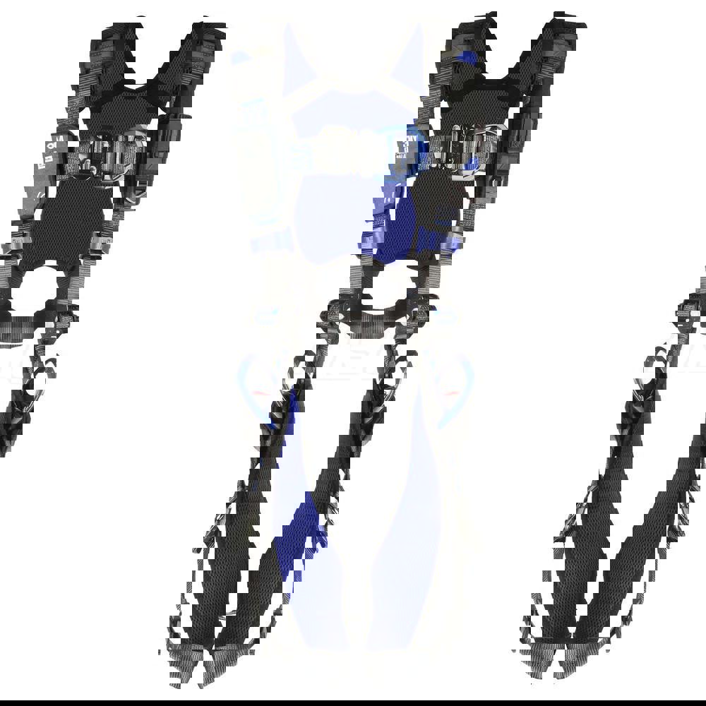 Fall Protection Harnesses: 420 Lb, Vest Style, Size 2X-Large, For Wind Energy Climbing & Positioning, Polyester, Back Front & Side