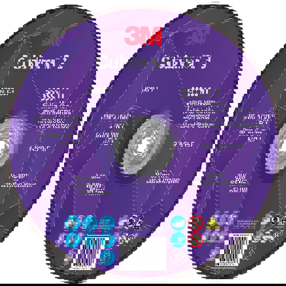 Depressed-Center Wheels; Wheel Diameter (Inch): 9 ; Wheel Thickness (Inch): 1/4 ; Hole Thread Size: 5/8-11 ; Wheel Type: Type 27 ; Abrasive Material: Precision Shaped Ceramic ; Grit: 36